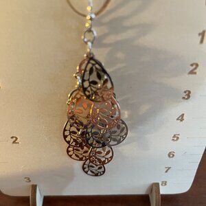 Bundle 3 for $12. Two Toned Ophelia Roe Chandelier Earriings